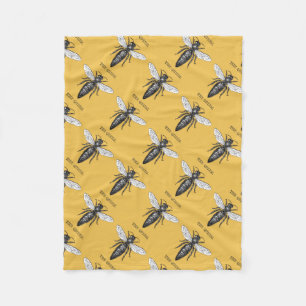 Couverture Polaire Illustration des abeilles de l'insecte de la reine