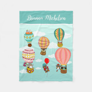 Couverture Polaire Illustration d'oiseau personnalisée pour enfants