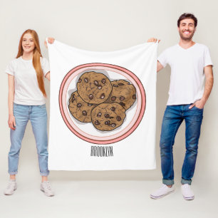 Couverture Polaire Illustration du cookie de puce à chocolat