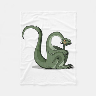 Couverture Polaire Illustration D'Un Brontosaurus Caricaturé Qui Pens