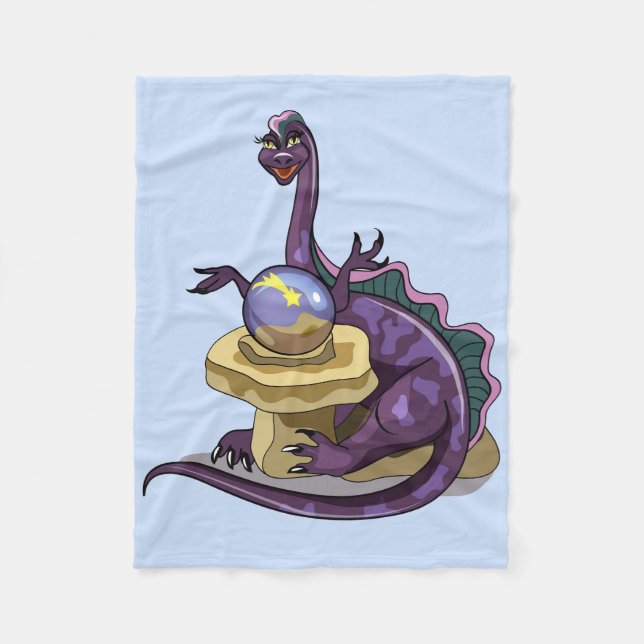 Couverture Polaire Illustration D'Un Vendeur Fortune Plateosaurus. (Devant)
