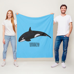 Couverture Polaire Illustration d'une baleine tueuse