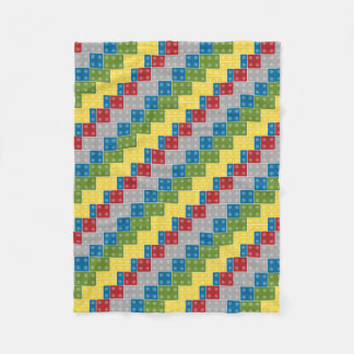 Couverture Polaire Illustration en plastique de motif de blocs