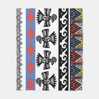 Couverture Polaire Illustration ethnique des Amérindiens