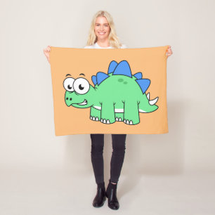 Couverture Polaire Illustration Mignonne D'Un Stegosaurus. 2
