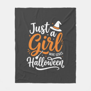 Couverture Polaire Illustration vectorielle Halloween Juste Une Fille