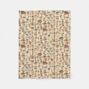 Couverture Polaire Illustration vintage des champignons