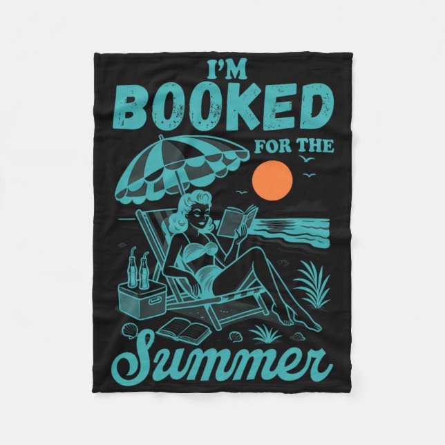 Couverture Polaire I'm Booked For The Summer Vibes Beach Trip Bookish (Devant)