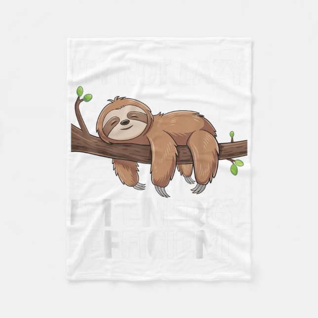 Couverture Polaire Im Pas Lazy Im Économie D'Énergie Sloth (Devant)
