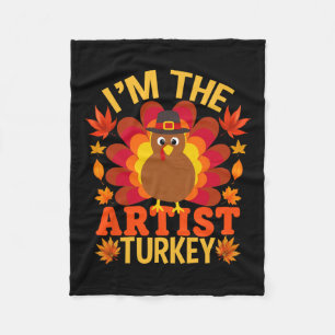 Couverture Polaire I'm The Artist Turkey Funny Fall Automne Thanksgiv