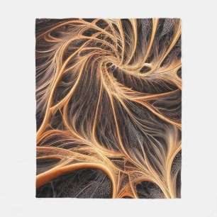 Couverture Polaire Image Abstraite - 3D Fractal, art numérique, braun