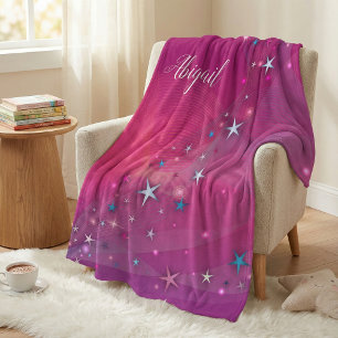 Couverture Polaire Imaginaire magique Dreamy Stars célestes sur Magen