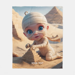 Couverture Polaire Imaginaire mignon bébé Egypte ancienne