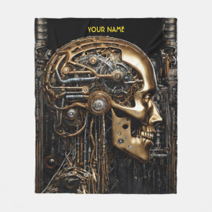 Couverture Polaire Imaginaire Steampunk Cyborg Cerveau