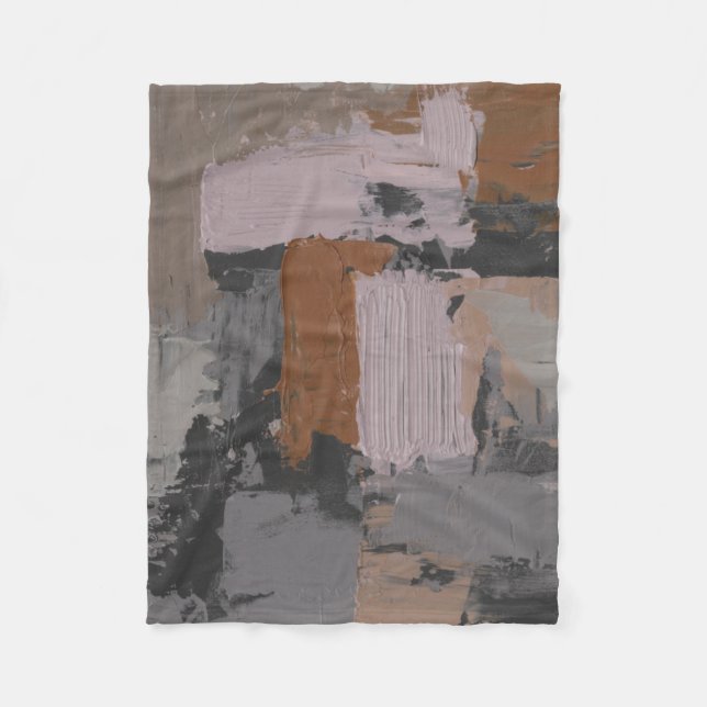 Couverture Polaire Impasto Abstrait I (Devant)