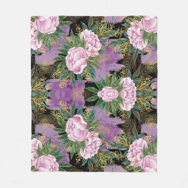 Couverture Polaire Impression Abstraite (Devant)