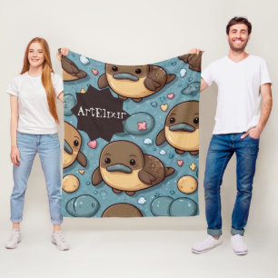 Couverture Polaire Impression Brown Platype