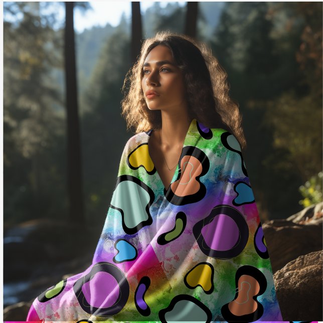 Couverture Polaire impression de vache rose (Créateur téléchargé)