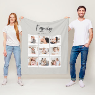 Couverture Polaire impression photo multiphoto famille