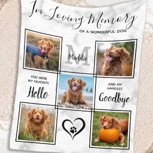Couverture Polaire In Love Memory Pet Memorial Unique Photo Collage