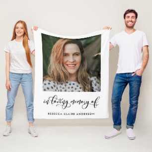Couverture Polaire In Love Memory Photo Poem Hommage Blanket