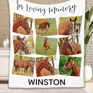 Couverture Polaire In Loving Memory Horse Memorial Photo Collage