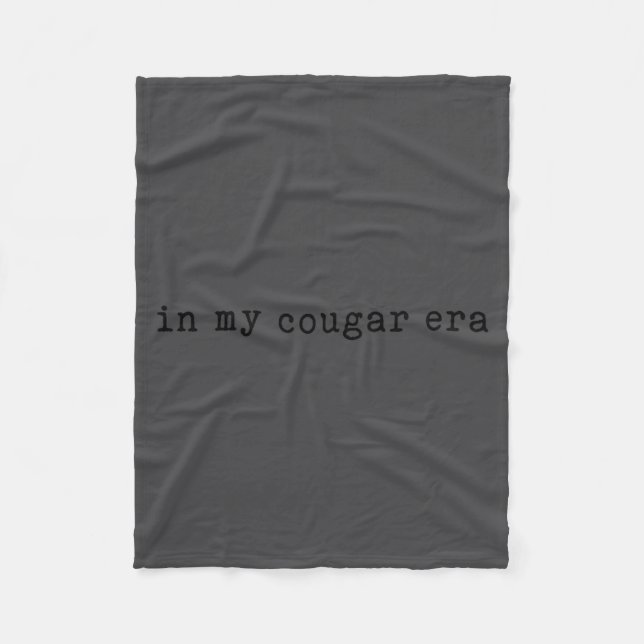 Couverture Polaire In My Cougar Era Funny Cougars  (Devant)