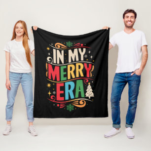 Couverture Polaire In My Merry Era Christmas Xmas Holiday FamilyIn My