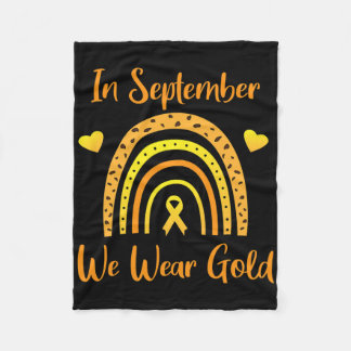 Couverture Polaire In September We Wear Gold Childhood Cancer Awarene