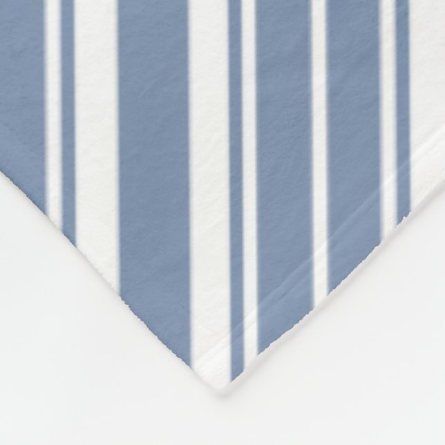 Couverture Polaire Indigo Bleu, Blancs Blancs Blanche Toison Blanche (Coin)