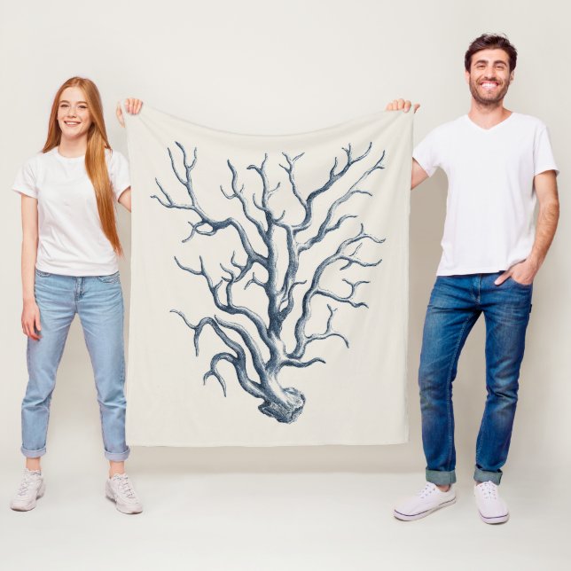 Couverture Polaire Indigo Coral (En situation)