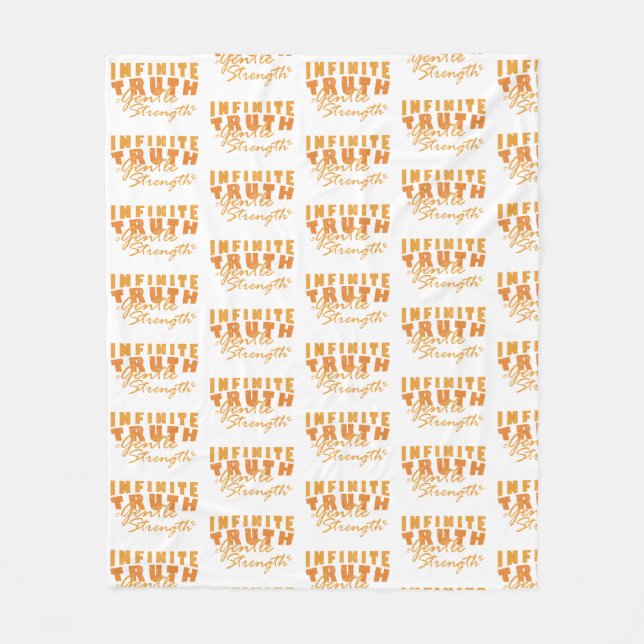 Couverture Polaire Infinite Truth, Gentle Strength Blanket (Devant)