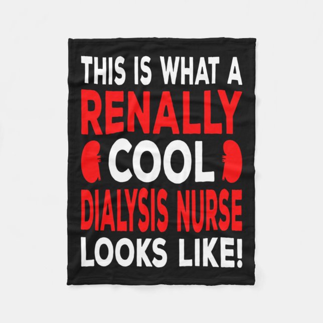 Couverture Polaire Infirmière cool Dialyse Et Technicienne Dialyse (Devant)