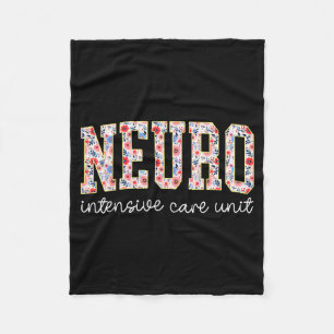 Couverture Polaire Infirmière en soins intensifs neuro floraux Cervea