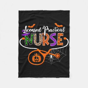 Couverture Polaire Infirmière Pratique Autorisée Lpn Halloween Stetho