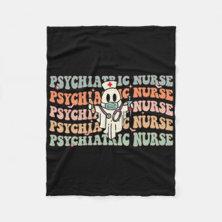Couverture Polaire Infirmière Psychiatrique super Halloween Psychiatr
