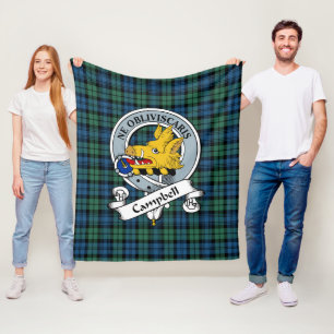 Couverture Polaire Insigne de clan de Campbell Tartan Plaid