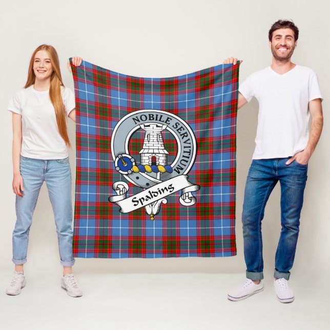 Couverture Polaire Insigne de clan d'écharpe Tartan Plaid (En situation)