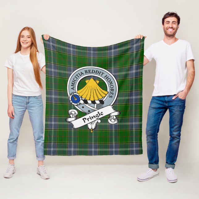 Couverture Polaire Insigne du clan de la poignée Tartan Plaid (En situation)