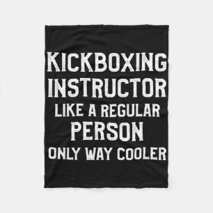 Couverture Polaire Instructeur de kickboxing Entraînement de kickboxi