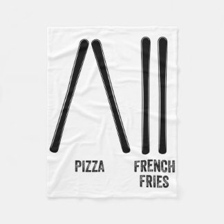 Couverture Polaire Instructeur De Ski Pizza Et Français Fries Comment