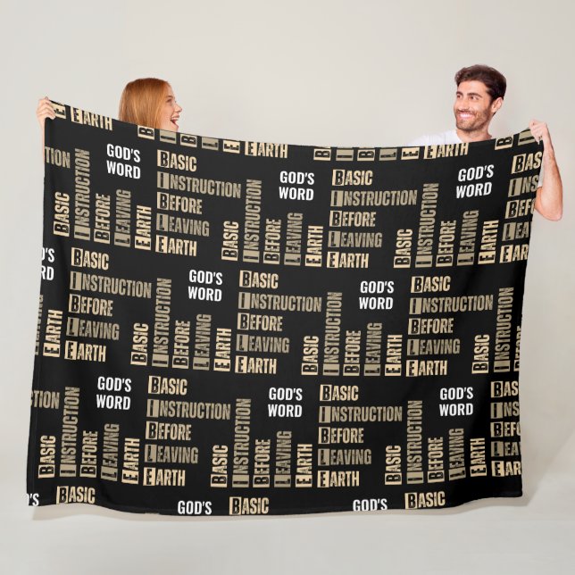 Couverture Polaire Instruction de base de la BIBLE avant de quitter l (En situation)