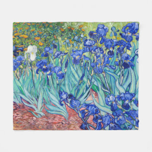 Couverture Polaire Irises Vincent van Gogh 