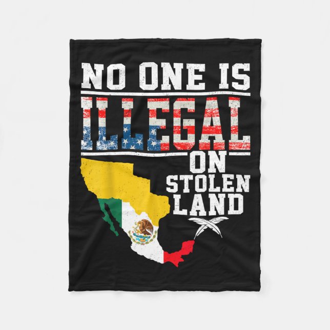 Couverture Polaire Is Illegal On Stolen Land Native Americans  (Devant)