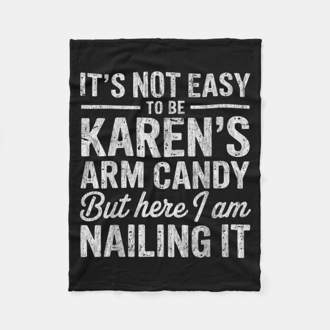 Couverture Polaire It's-not-easy To Be Karen's Arm Candy Funny Couple (Devant)