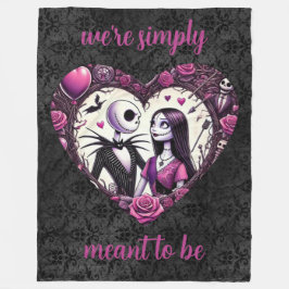 Couverture Polaire Jack et Sally Goth Valentine