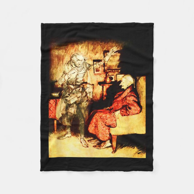 Couverture Polaire Jacob Marley Ghost Scrooge Bah Humbug Christmas Ca (Devant)