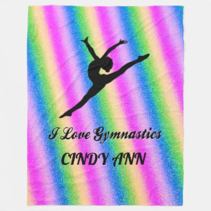 COUVERTURE POLAIRE J'ADORE GYMNASTICS FLEECE BLANKET!