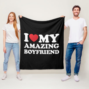 Couverture Polaire J'adore mon incroyable petit ami Je suis amoureuse