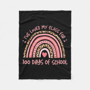 Couverture Polaire J'Ai Aimé Mon Cl Pendant 100 Jours École Rainbow T